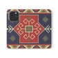 Stylish Flip Cases with Geometric Pattern - Phone Wallet Cover for Trendy Protection