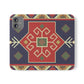 Stylish Flip Cases with Geometric Pattern - Phone Wallet Cover for Trendy Protection