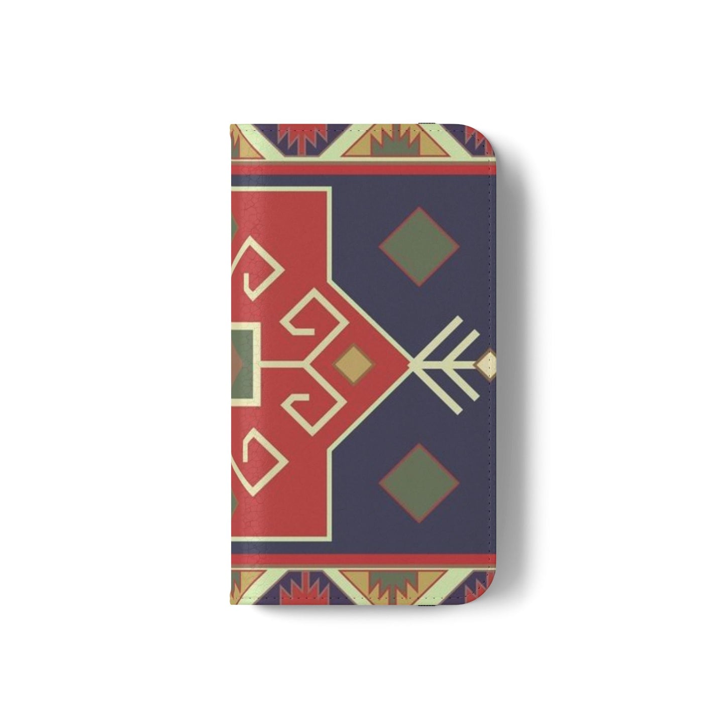 Stylish Flip Cases with Geometric Pattern - Phone Wallet Cover for Trendy Protection