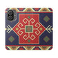 Stylish Flip Cases with Geometric Pattern - Phone Wallet Cover for Trendy Protection