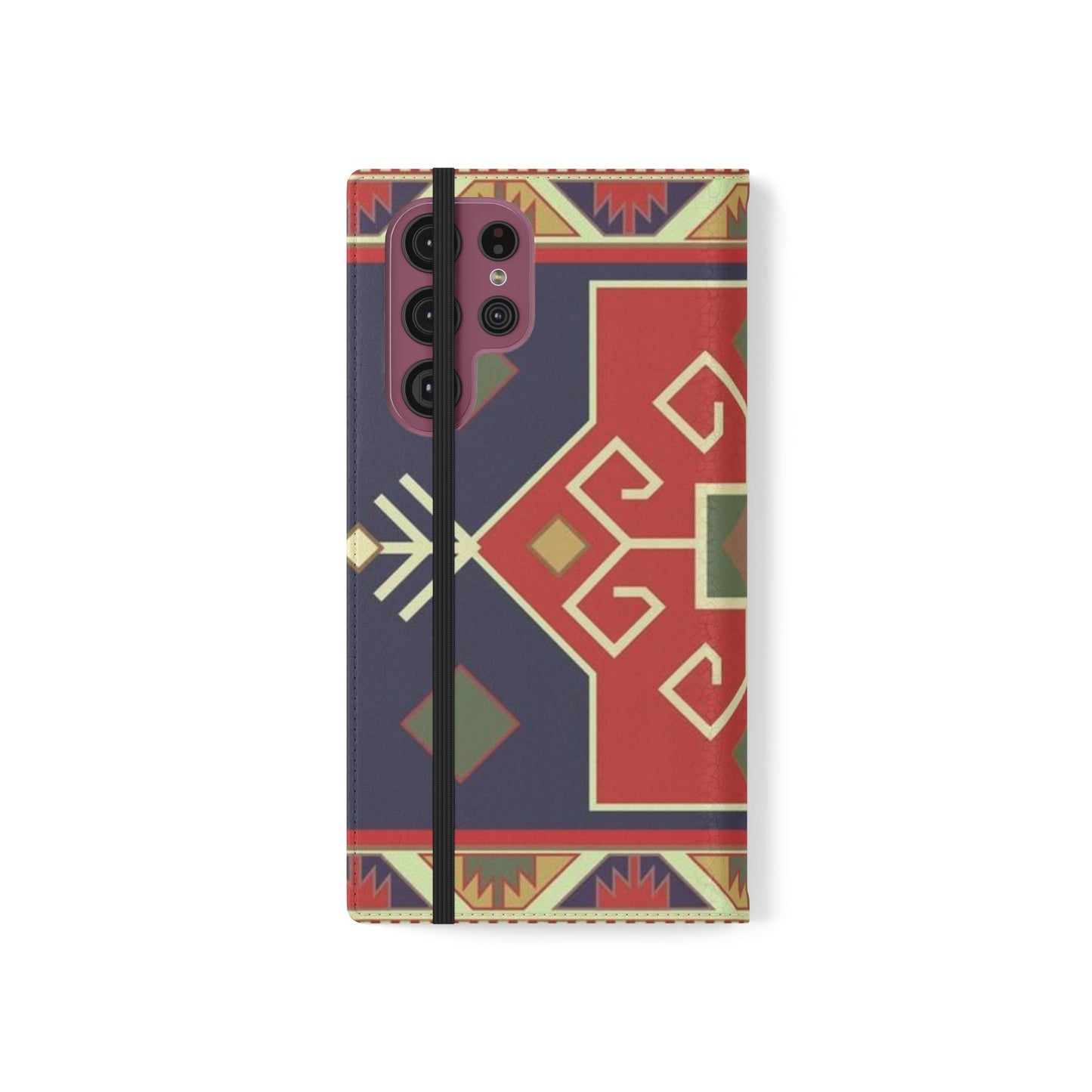 Stylish Flip Cases with Geometric Pattern - Phone Wallet Cover for Trendy Protection