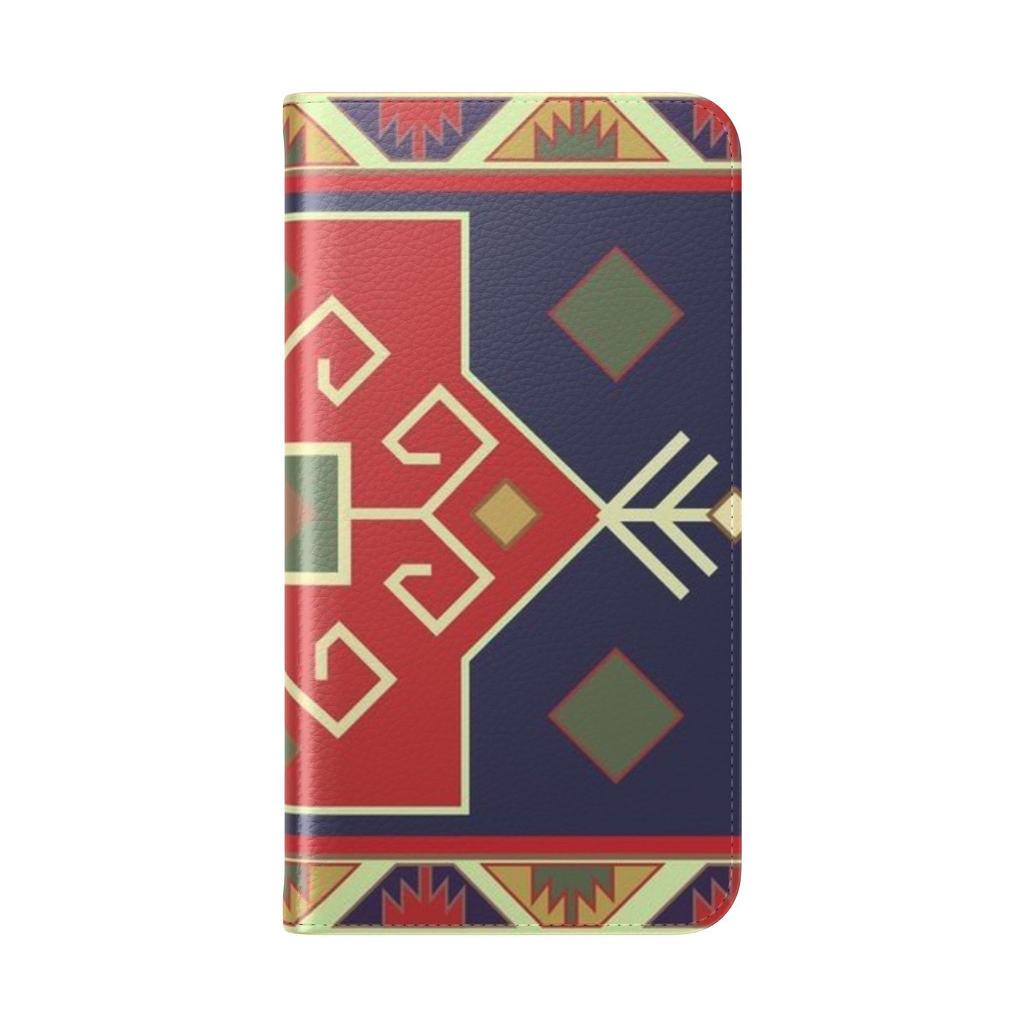 Stylish Flip Cases with Geometric Pattern - Phone Wallet Cover for Trendy Protection