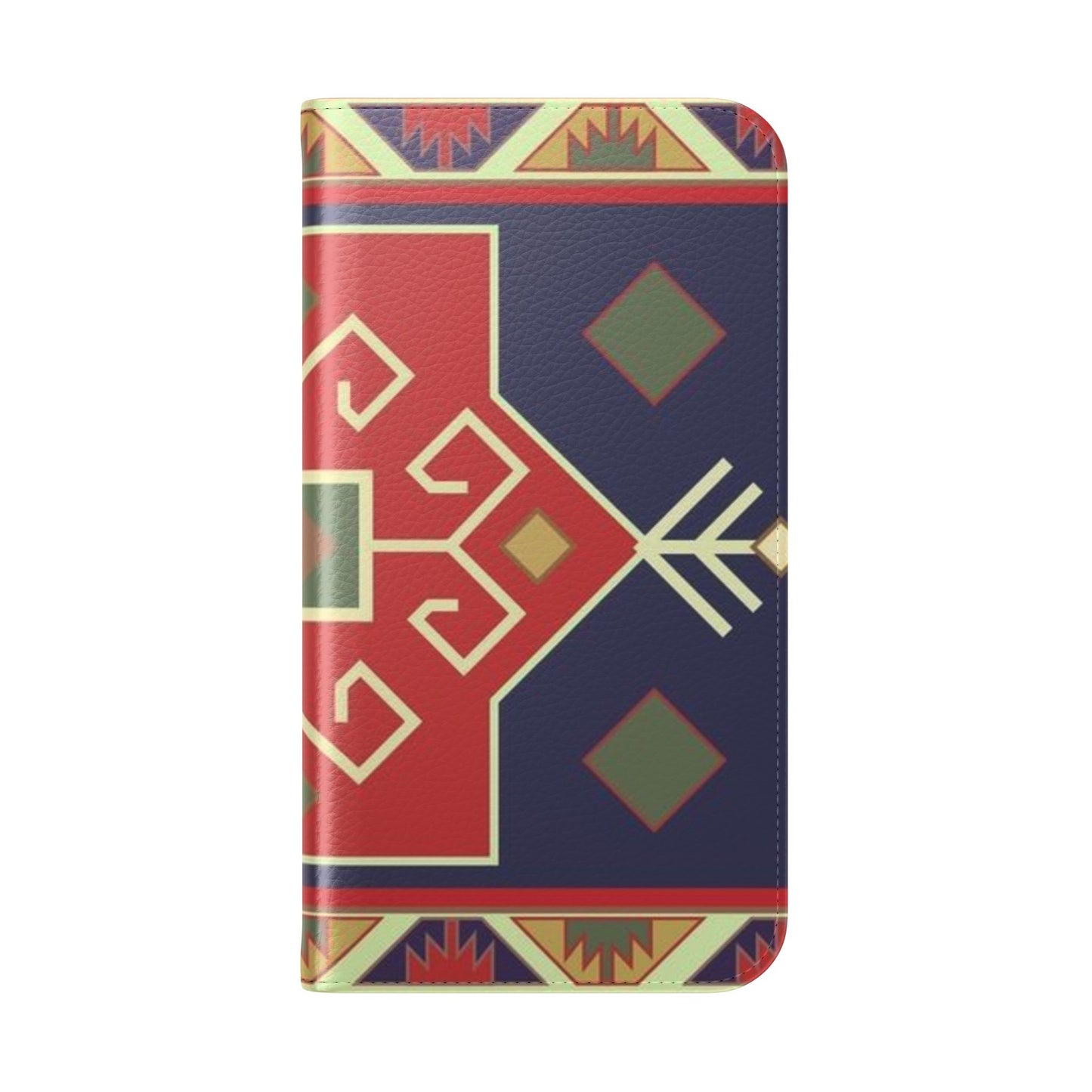 Stylish Flip Cases with Geometric Pattern - Phone Wallet Cover for Trendy Protection