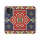 Stylish Flip Cases with Geometric Pattern - Phone Wallet Cover for Trendy Protection