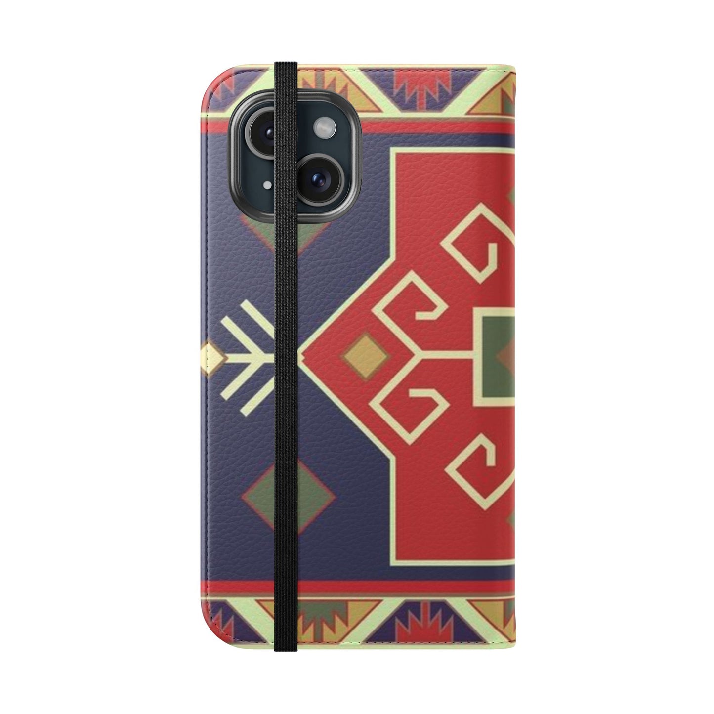 Stylish Flip Cases with Geometric Pattern - Phone Wallet Cover for Trendy Protection