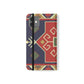 Stylish Flip Cases with Geometric Pattern - Phone Wallet Cover for Trendy Protection