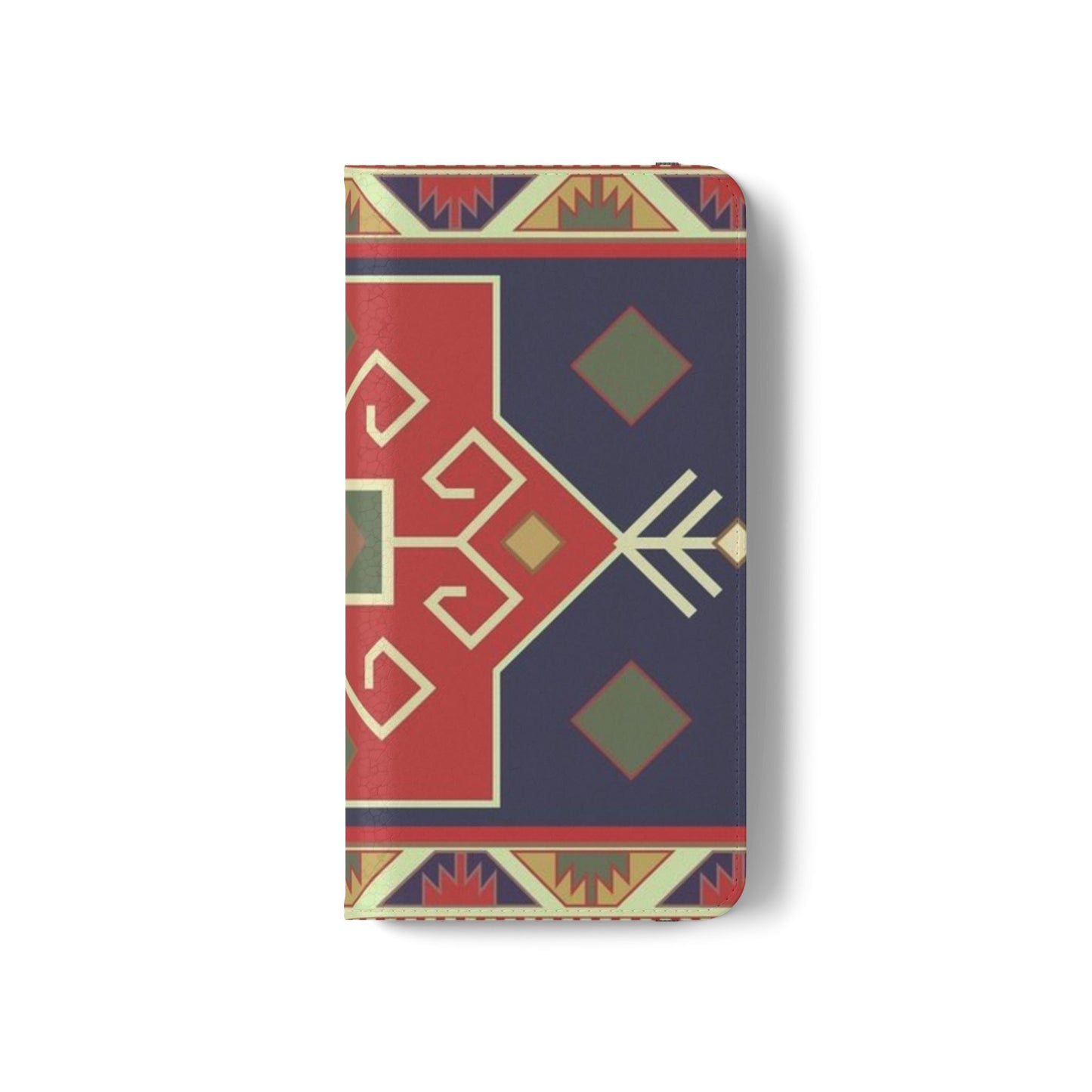 Stylish Flip Cases with Geometric Pattern - Phone Wallet Cover for Trendy Protection