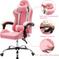 Pink Gaming Chair Ergonomic Computer Chair,Gamer Chair Pink Office Chair Gaming Massage Chair