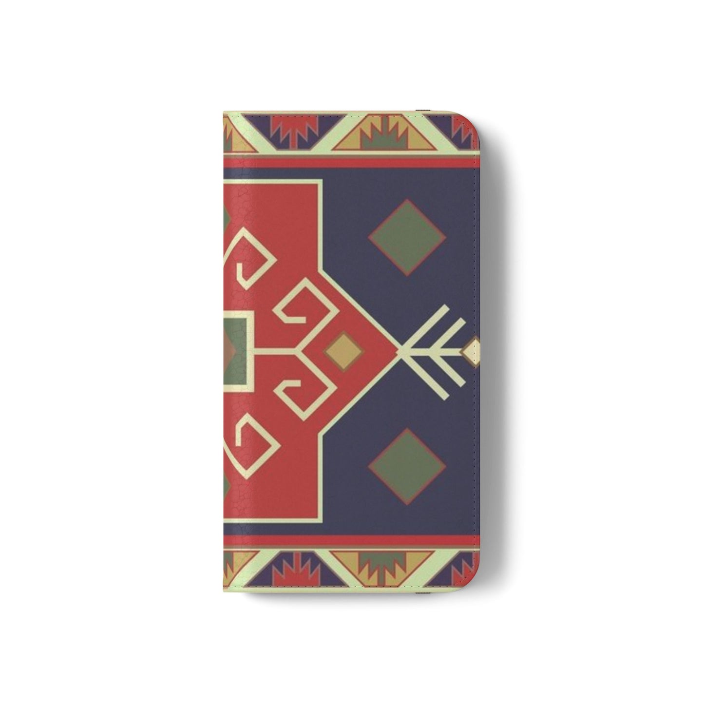 Stylish Flip Cases with Geometric Pattern - Phone Wallet Cover for Trendy Protection