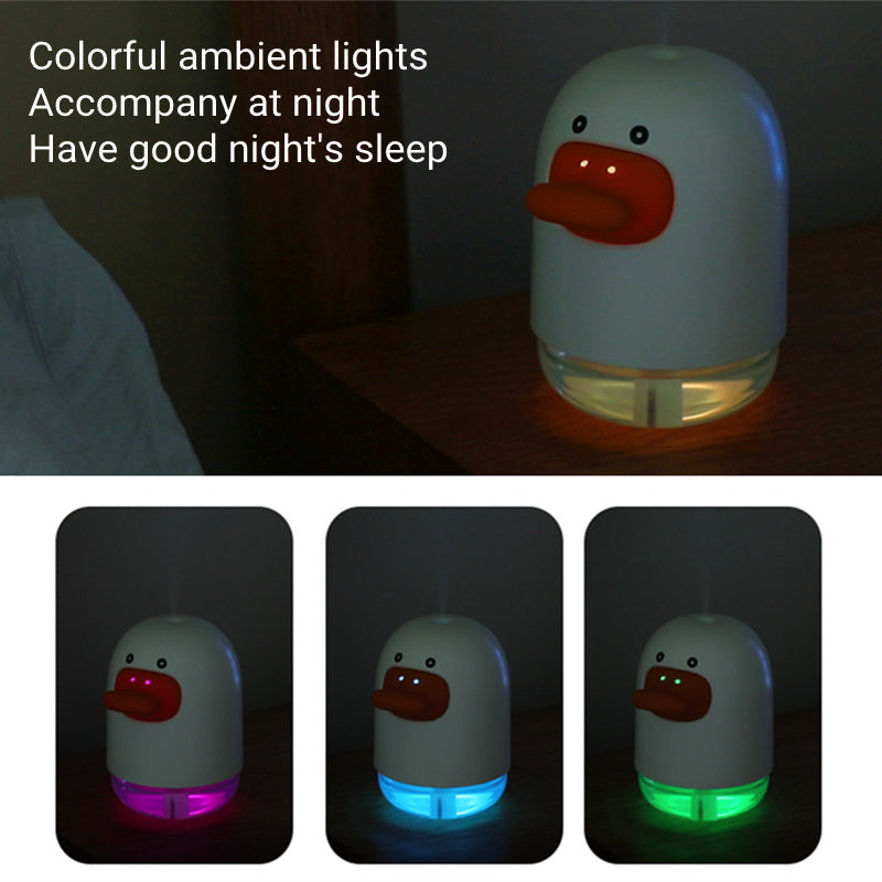 Cartoon Cute Duck Humidifier USB Household Atmosphere Lamp