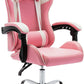 Pink Gaming Chair Ergonomic Computer Chair,Gamer Chair Pink Office Chair Gaming Massage Chair