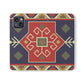 Stylish Flip Cases with Geometric Pattern - Phone Wallet Cover for Trendy Protection