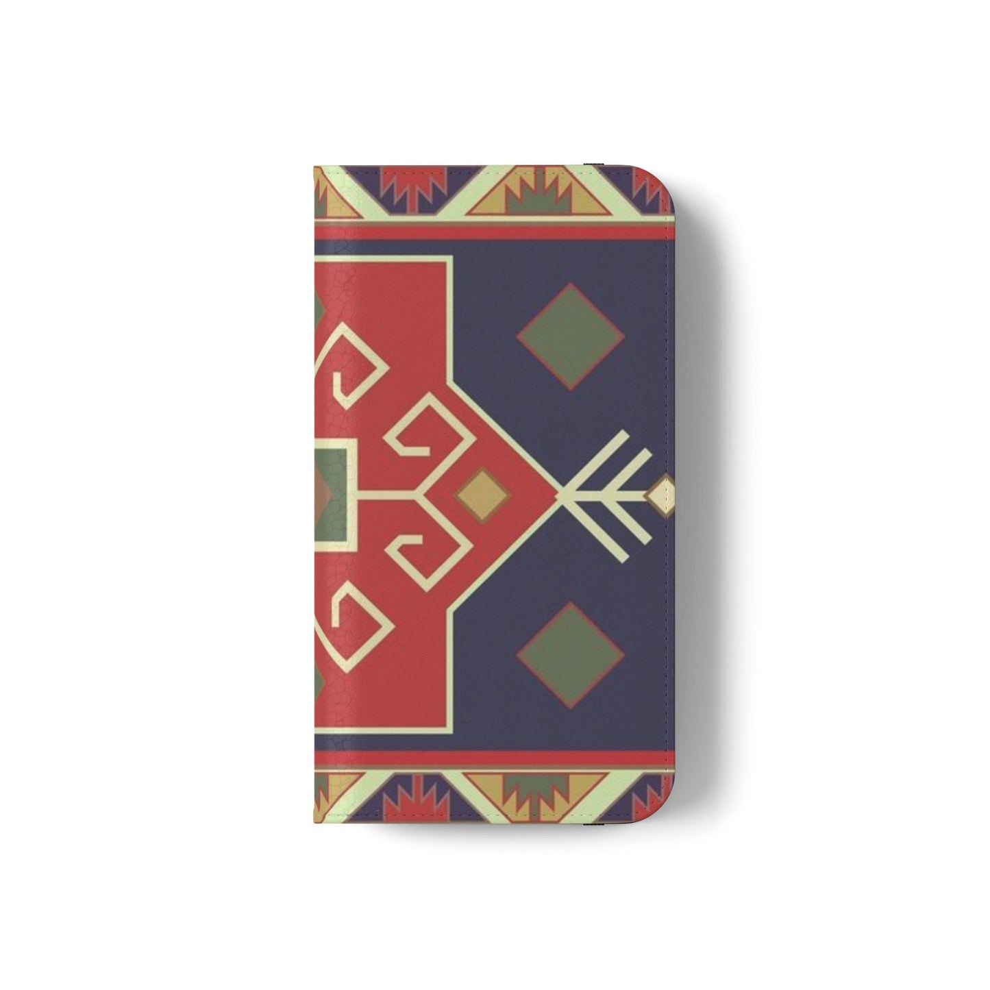 Stylish Flip Cases with Geometric Pattern - Phone Wallet Cover for Trendy Protection