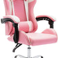 Pink Gaming Chair Ergonomic Computer Chair,Gamer Chair Pink Office Chair Gaming Massage Chair