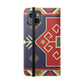 Stylish Flip Cases with Geometric Pattern - Phone Wallet Cover for Trendy Protection