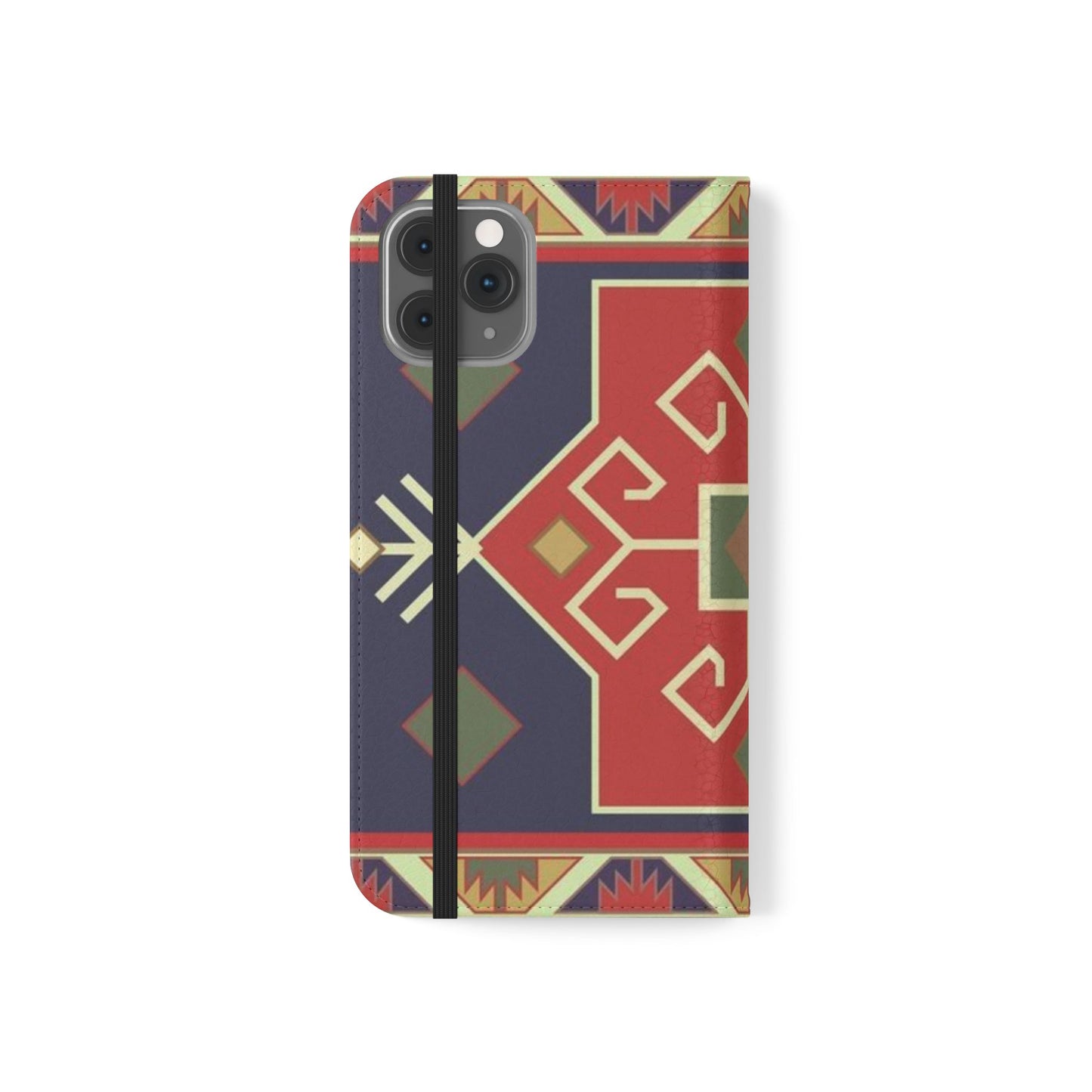 Stylish Flip Cases with Geometric Pattern - Phone Wallet Cover for Trendy Protection