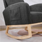 Living Room Lounge Armchair With High Back, Modern Rocking Chair