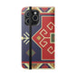 Stylish Flip Cases with Geometric Pattern - Phone Wallet Cover for Trendy Protection