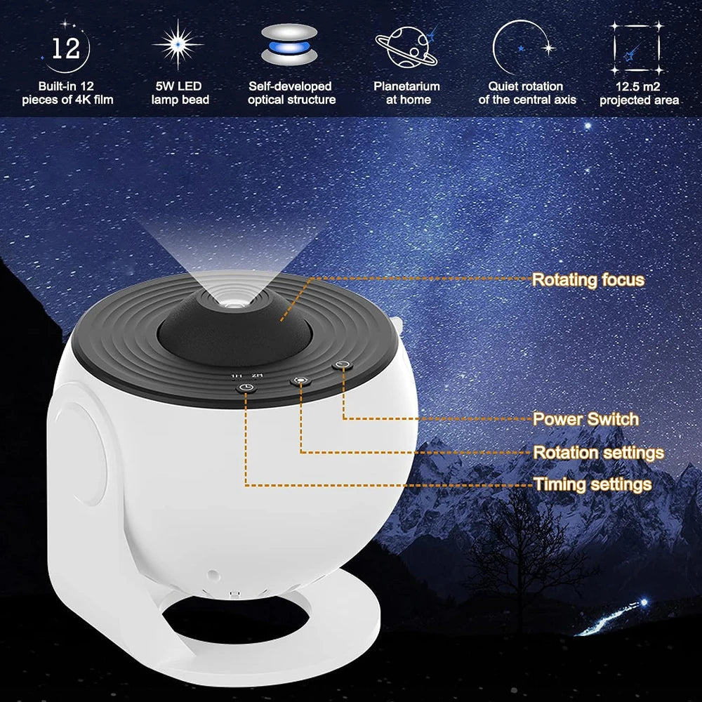 Sirius Star Projector Galaxy Light 12 in 1