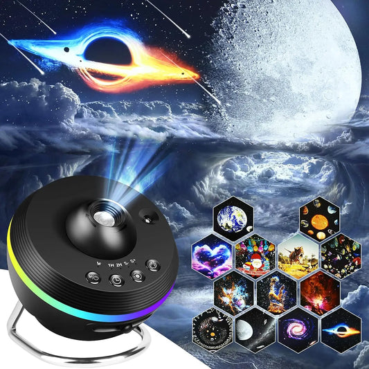 Star Projector 13 in 1 Galaxy Projector Night Light Lamps 360° Rotate  4K Ultra HD Starry Sky Projector For Room Decoration Lamp