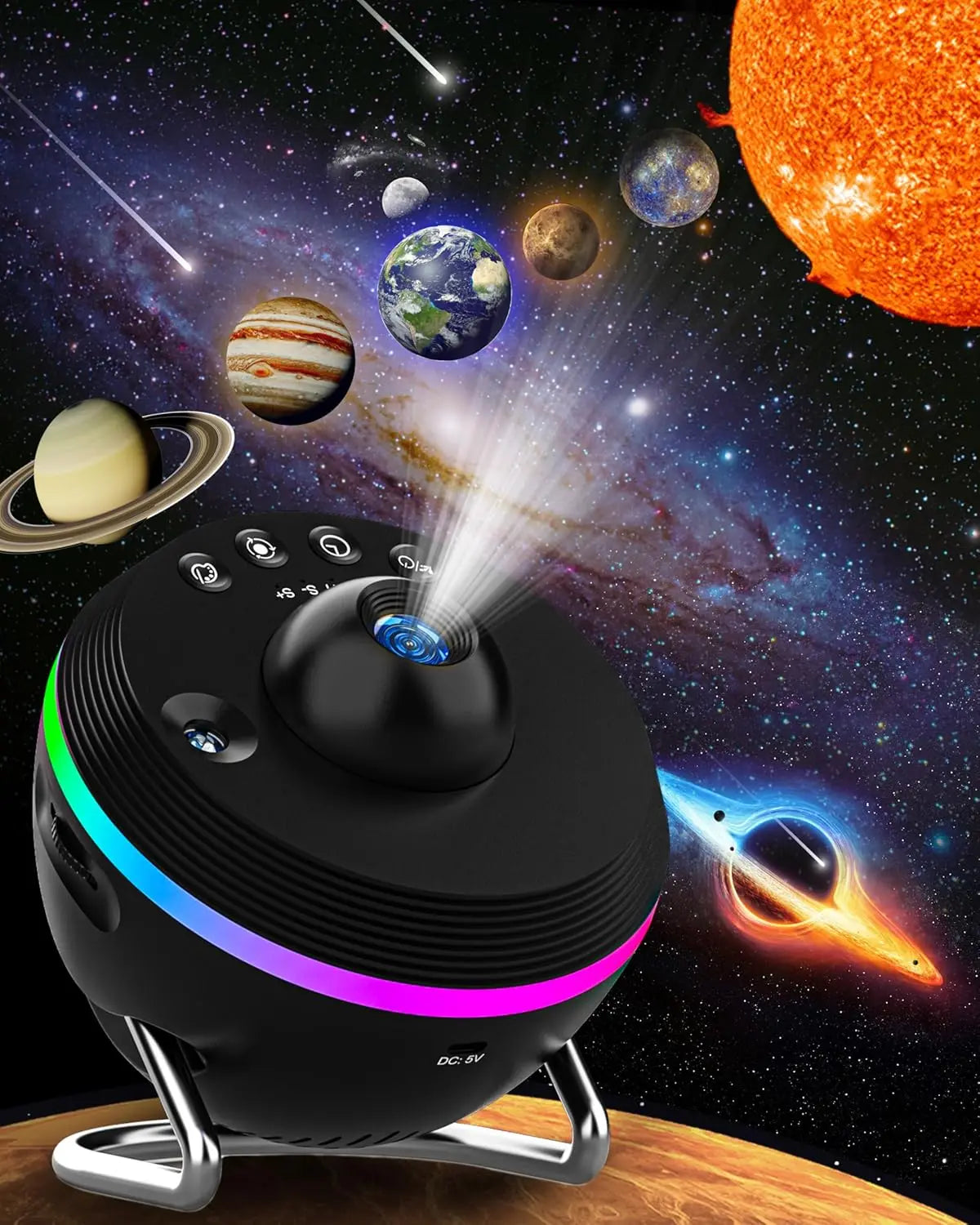 Star Projector 13 in 1 Galaxy Projector Night Light Lamps 360° Rotate  4K Ultra HD Starry Sky Projector For Room Decoration Lamp