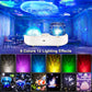 Ocean Light Projector for Bedroom Led Star Galaxy Sky Wave Color Rotating Underwater Wall Projection 3D Lamp Stereo Kids Gifts