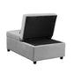 Folding Ottoman Sofa Bed Gray