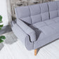 2064 Corduroy Sofa  Sofa Bed-Smoke Gray