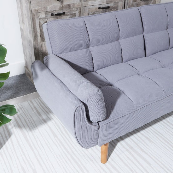 2064 Corduroy Sofa  Sofa Bed-Smoke Gray