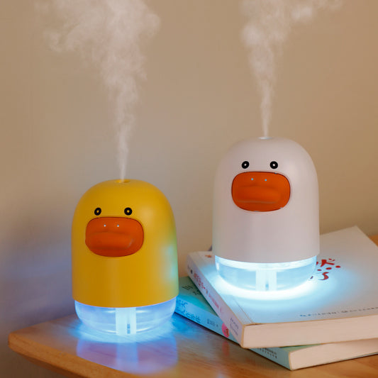 Cartoon Cute Duck Humidifier USB Household Atmosphere Lamp