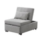 Folding Ottoman Sofa Bed Gray