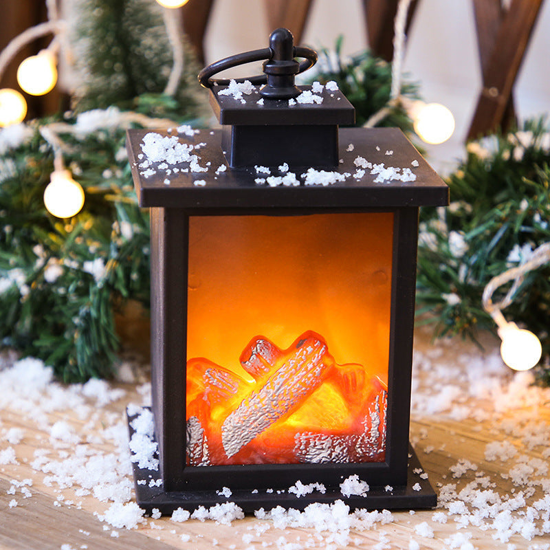 Simulation Of Carbon Fire Dynamic Home Christmas Lights Fireplace Hanging Lights